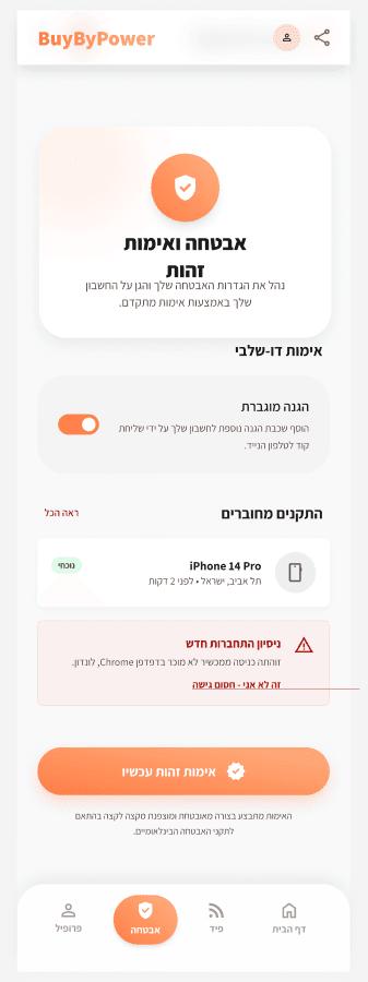 BuyByPower — Identity verification